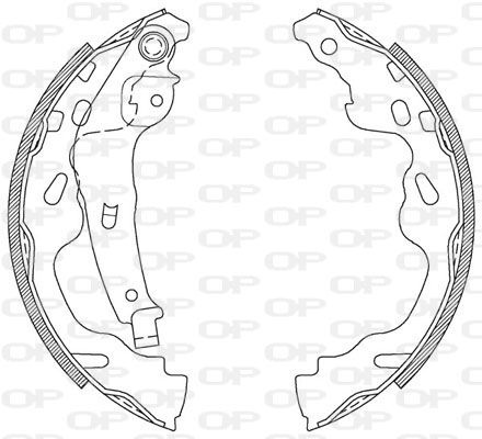 OPEN PARTS Bremžu loku komplekts BSA2104.00